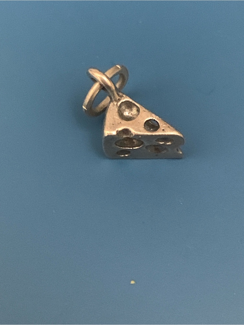 .925 Block Cheese Sterling Silver Jewelry Charm